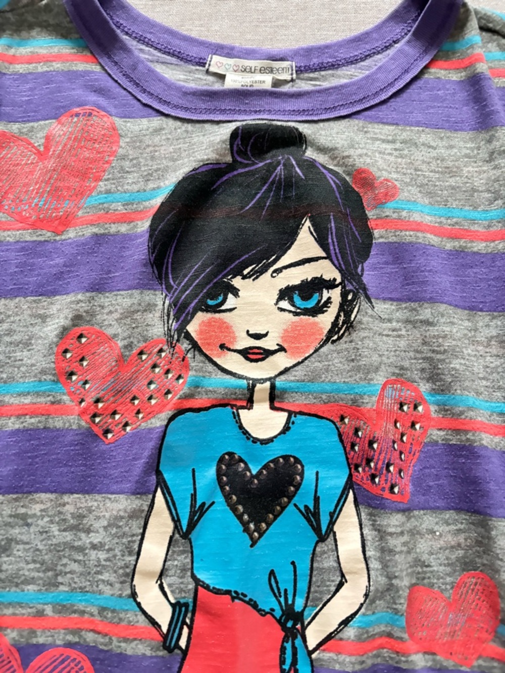 Self Esteem Y2K bratz style graphic baby tee. - Picture 2 of 9